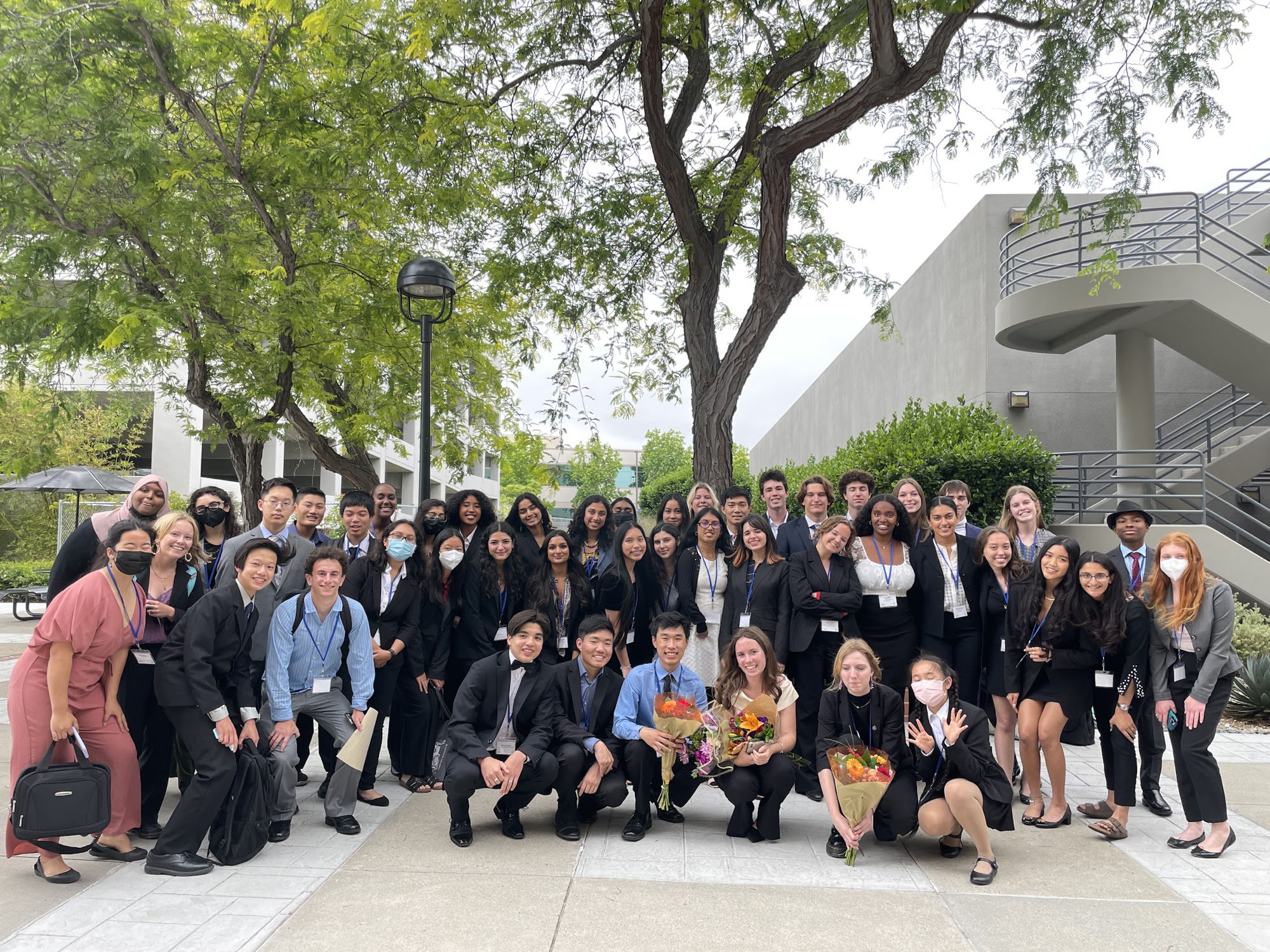 David with the Model UN delegation, 2022